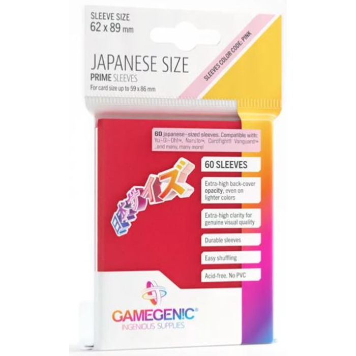 GameGenic Sleeves - 62x89mm GameGenic Prime - 60/pk (Japanese Sized)