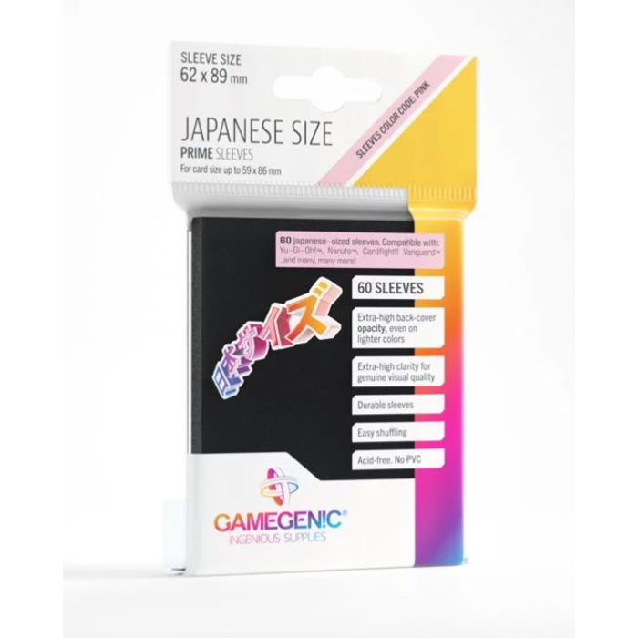 GameGenic Sleeves - 62x89mm GameGenic Prime - 60/pk (Japanese Sized)