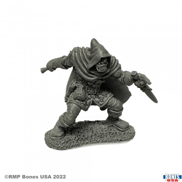 Reaper Miniatures Bones USA: Rogan, Half-Orc Thief