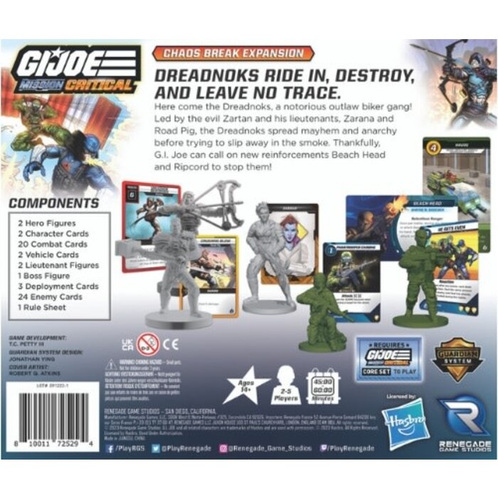 Renegade Game Studios G.I. Joe: Mission Critical - Chaos Break Expansion
