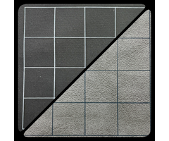 Chessex Reversible Battlemat w/ 1" Squares - 23.5"x26" (Black/Grey)