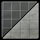 Reversible Battlemat w/ 1" Squares - 23.5"x26" (Black/Grey)