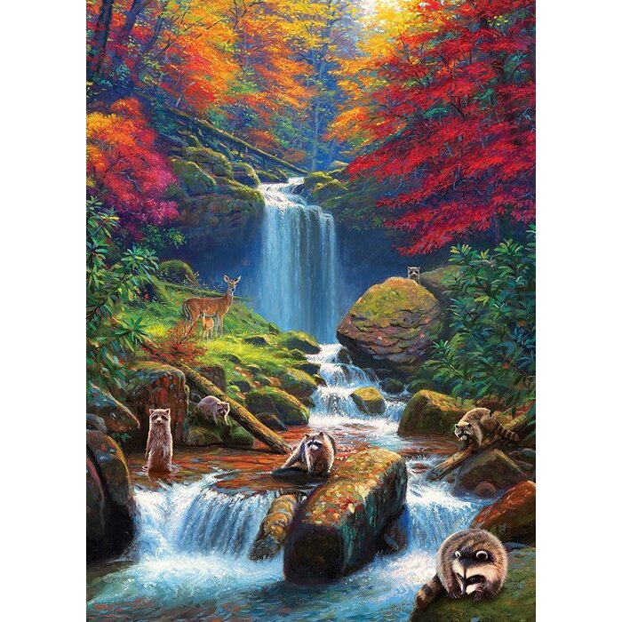 Cobble Hill Puzzles 1000 pcs - Mystic Falls in Autumn