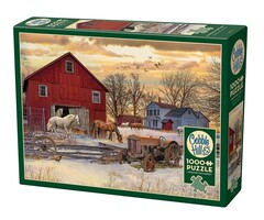 Cobble Hill Puzzles 1000 pcs - Winter on the Farm