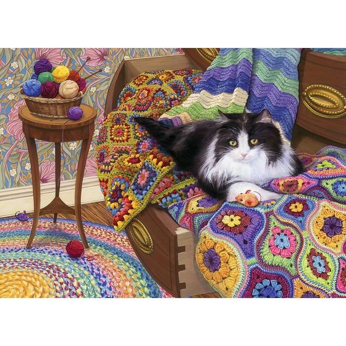 Cobble Hill Puzzles 1000 pcs - Comfy Cat