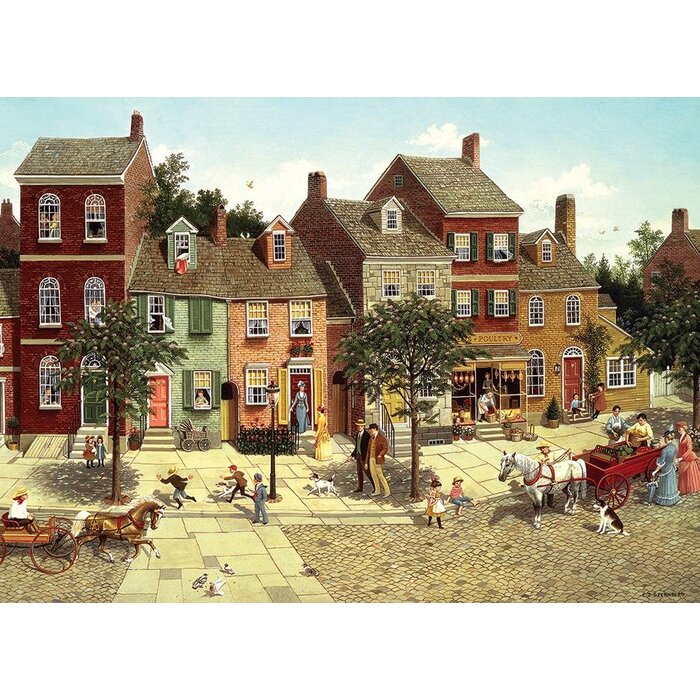 Cobble Hill Puzzles 1000 pcs - The Curve in the Square