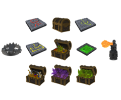 Wizkids/NECA LLC Warlock Tiles: Dungeon Dressings - Devilish Devices