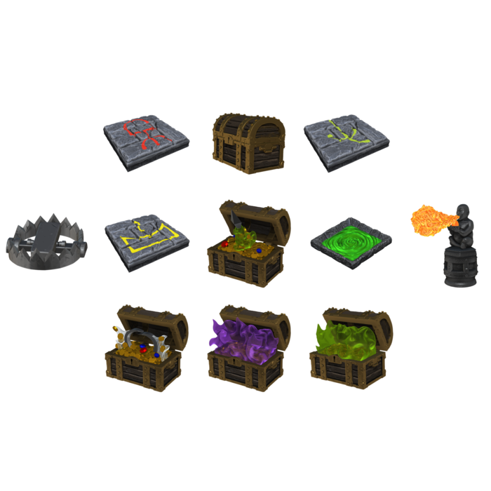 Wizkids/NECA LLC Warlock Tiles: Dungeon Dressings - Devilish Devices