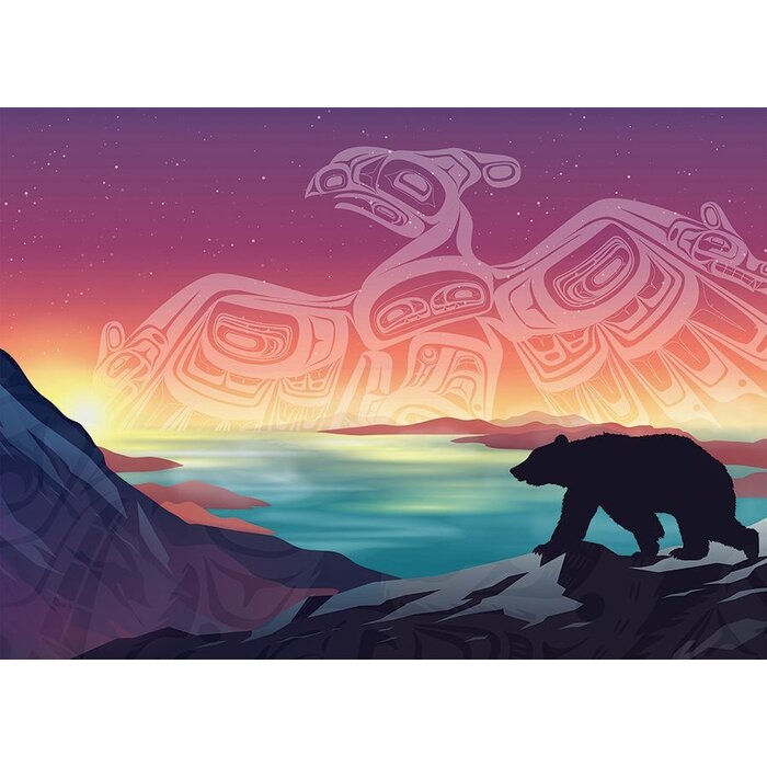 Cobble Hill Puzzles 500 pcs - Crossings: Thunderbird and Bear