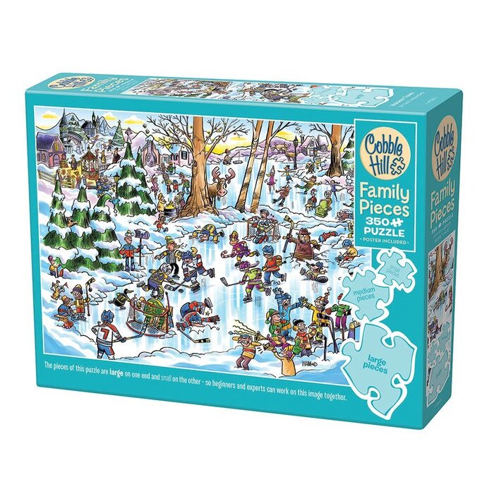 Cobble Hill Puzzles 350 pcs - Hockey Town (Family Puzzle)