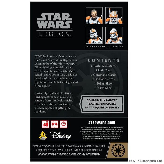 Atomic Mass Games Star Wars - Legion: Clone Commander Cody