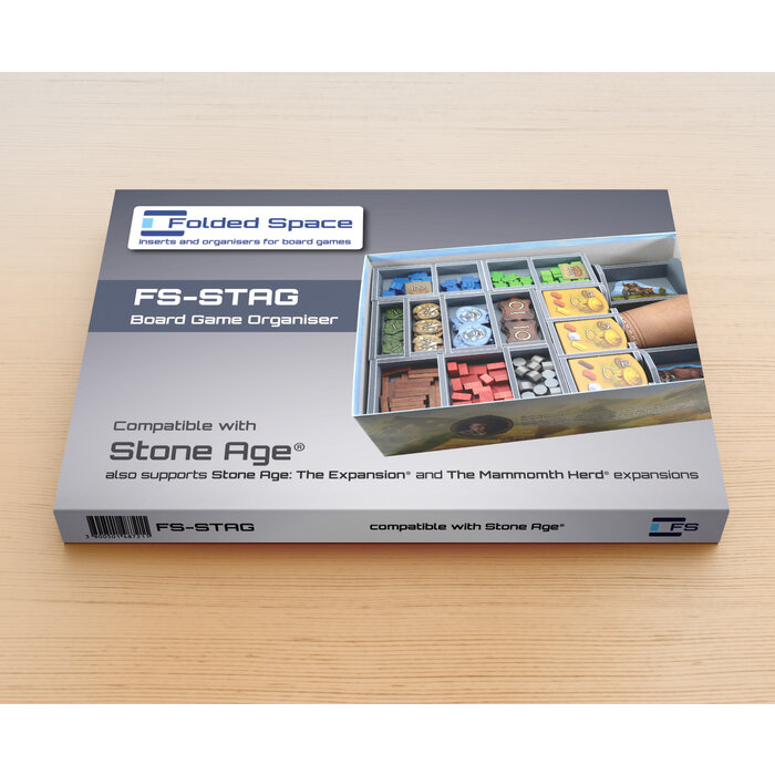 Folded Space Insert for Stone Age with Expansion & Mammoth Herd