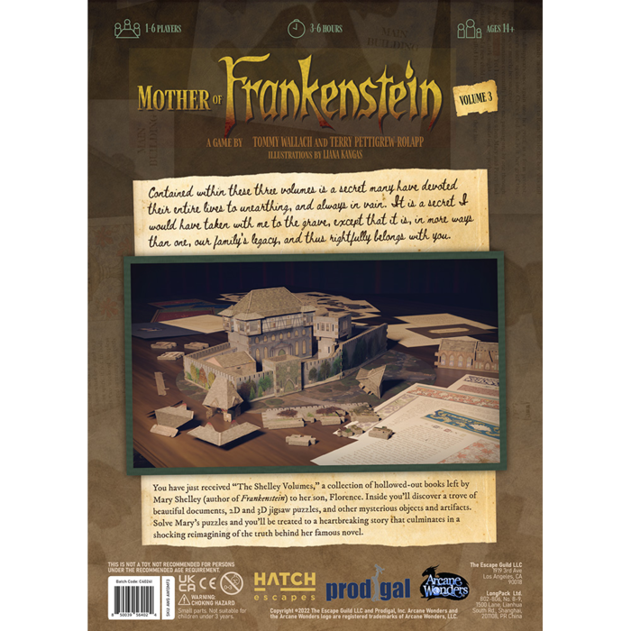 Arcane Wonders Mother of Frankenstein Volume 3