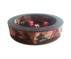 Blue Panther Ninja Wooden Dice Tray