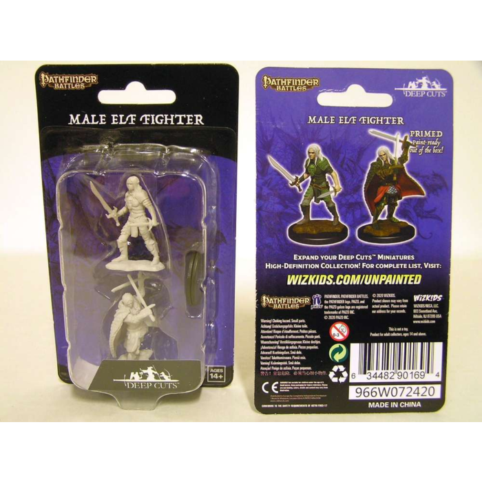 Wizkids/NECA LLC Pathfinder Deep Cuts Miniatures: Elf Fighter Male (2023)