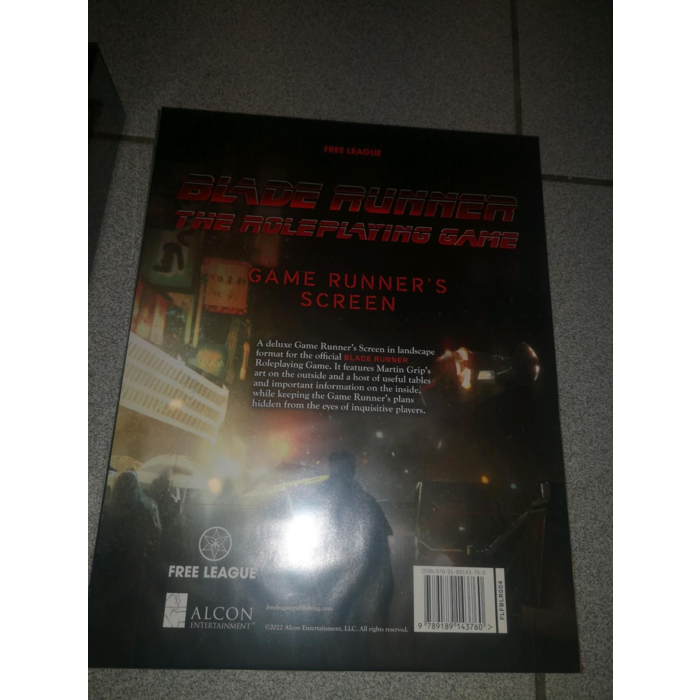 Free League Blade Runner RPG Game Runner Screen