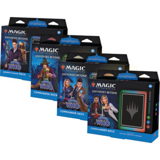 Wizards of the Coast **PRE-ORDER** Magic The Gathering TCG Universes Beyond: Doctor Who Commander Decks (Set of 4) Wizards of the Coast **PRE-ORDER** Magic The Gathering TCG Universes Beyond: Doctor Who Commander Decks (Set of 4)
