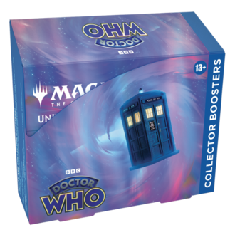 Wizards of the Coast Magic The Gathering TCG Universes Beyond: Doctor Who Collector Booster Box Wizards of the Coast Magic The Gathering TCG Universes Beyond: Doctor Who Collector Booster Box