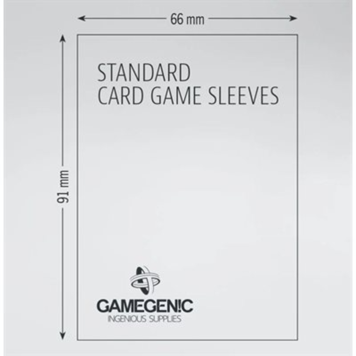 GameGenic Sleeves - 66x91mm GameGenic Matte Value Pack - 200/pk (Standard CCG, Gray)