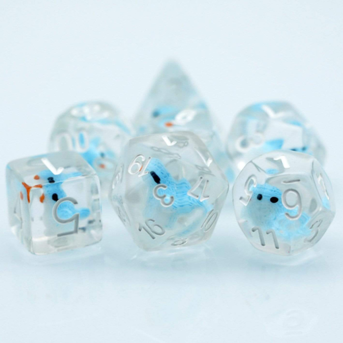 Foam Brain Games 7-Piece RPG Dice Set: Interior Design (Birds)