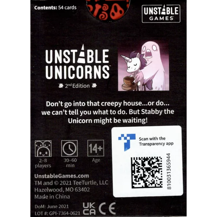 TeeTurtle Games Unstable Unicorns: Nightmares Expansion Pack