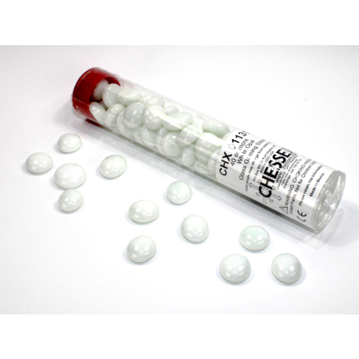 Chessex Tube of Glass Counters Translucent Colour