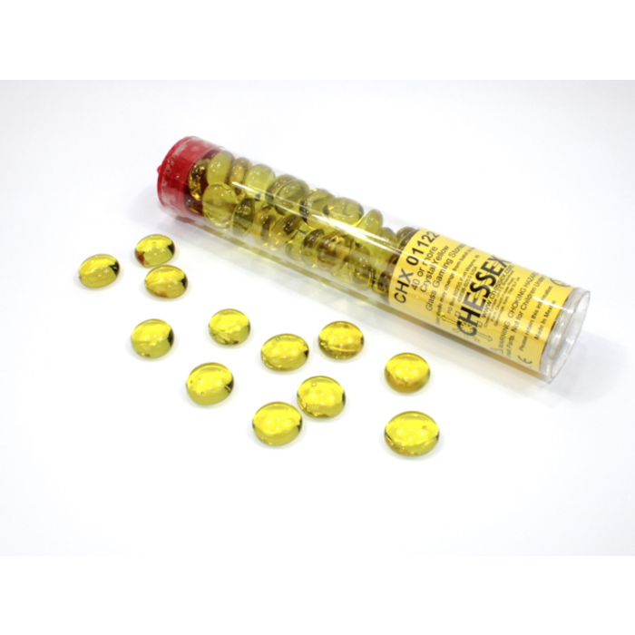 Chessex Tube of Glass Counters Translucent Colour