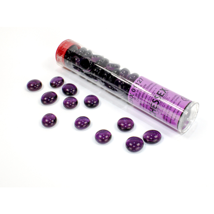 Chessex Tube of Glass Counters Translucent Colour