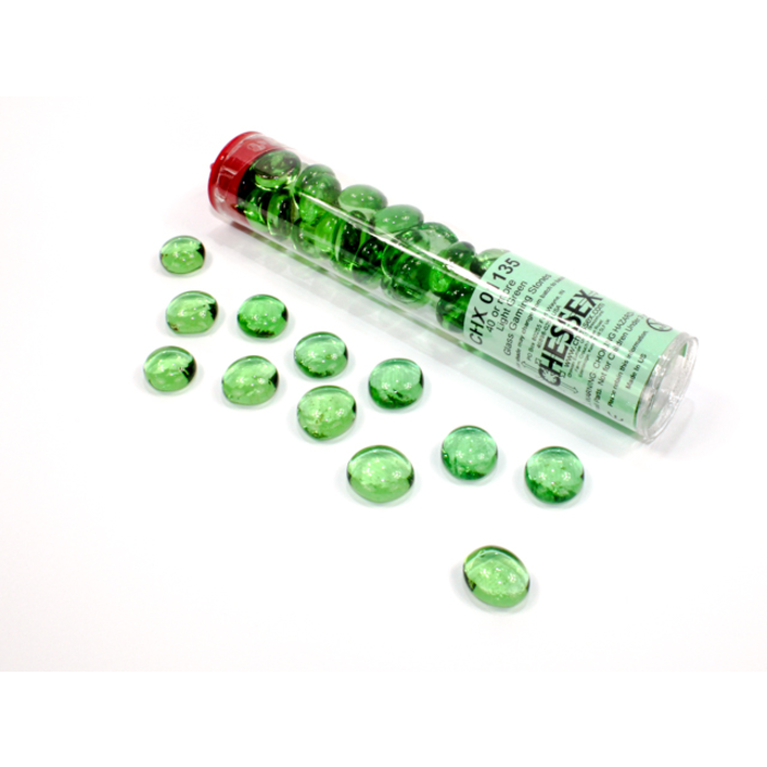 Chessex Tube of Glass Counters Translucent Colour