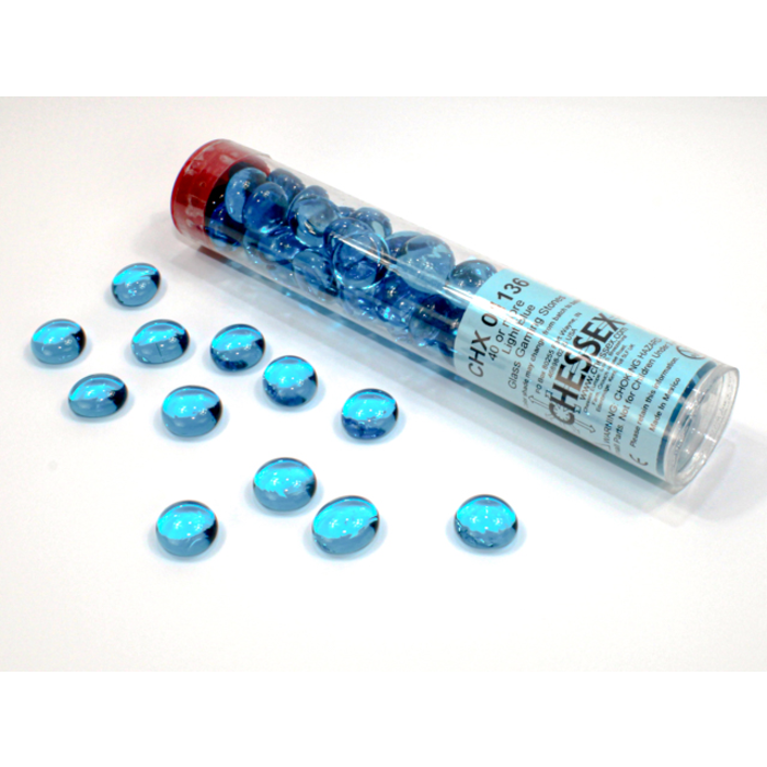 Chessex Tube of Glass Counters Translucent Colour