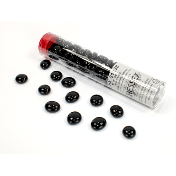 Chessex Tube of Glass Counters Translucent Colour