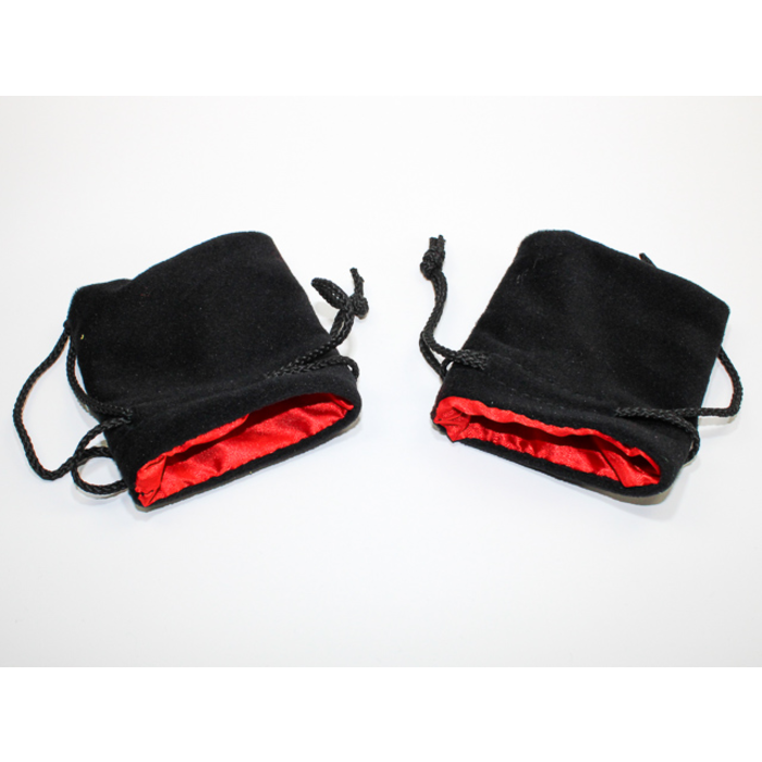Koplow Velvet Dice Bag Black with Colour Interior