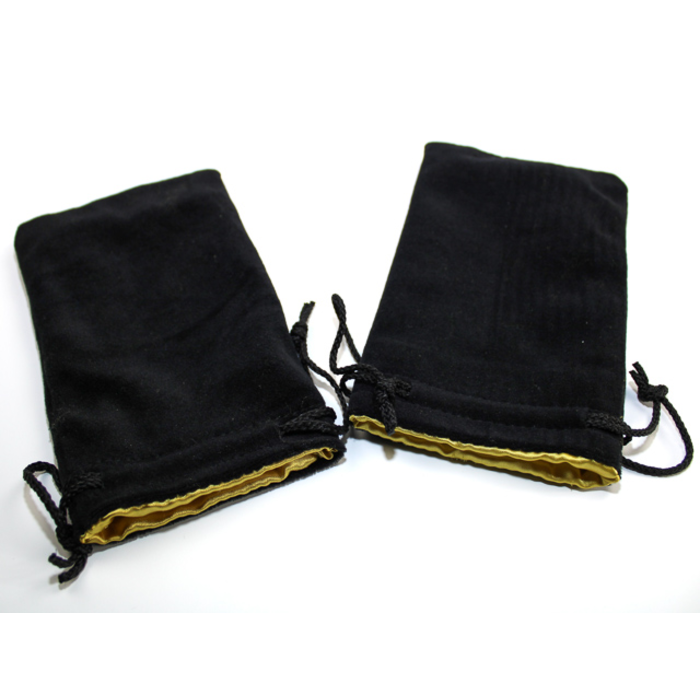 Koplow Velvet Dice Bag Black with Colour Interior