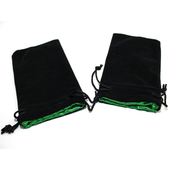 Koplow Velvet Dice Bag Black with Colour Interior