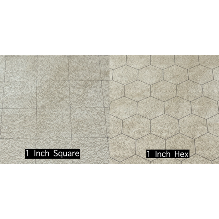 Chessex Playmat - Reversible Megamat w/ 1" Squares/Hexes - 34.5" x 48"