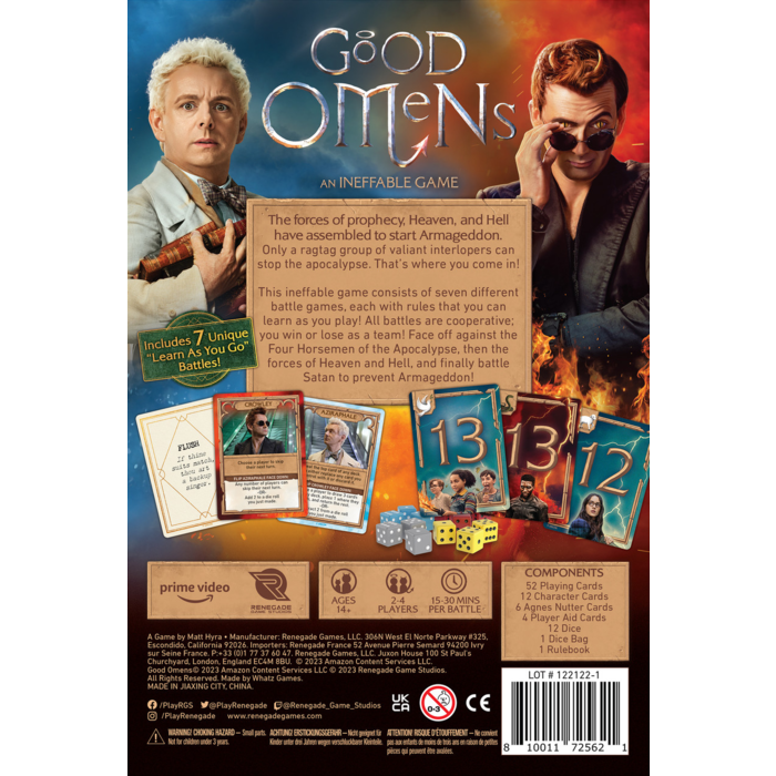 Renegade Game Studios Good Omens - An Ineffable Game