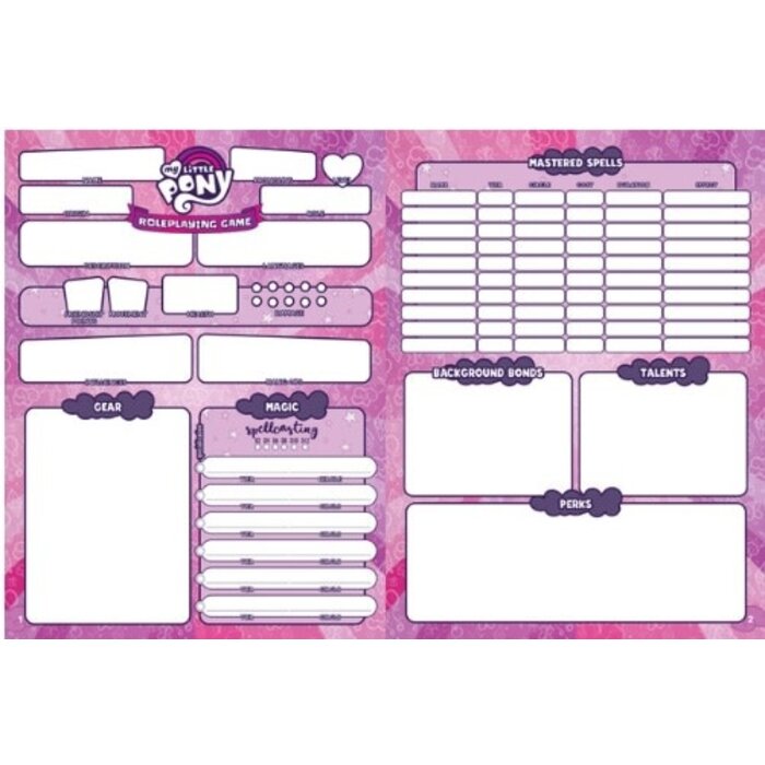 Renegade Game Studios My Little Pony RPG Tails of Equestria Character Journal