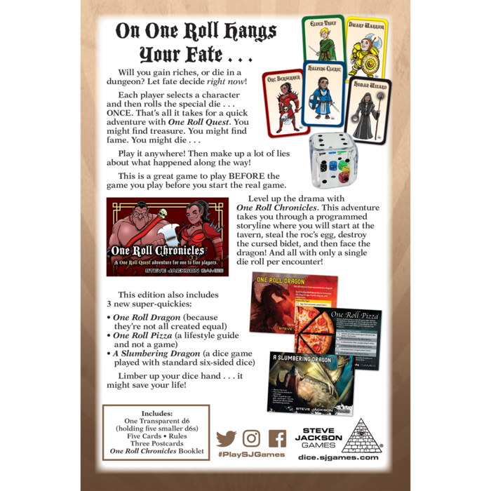 Steve Jackson Games One Roll Quest