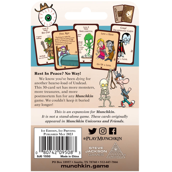 Steve Jackson Games Munchkin Original: Deathly Pail Mini Expansion