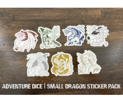 Adventure Dice RPG Stickers - Small Dragon Sticker Pack