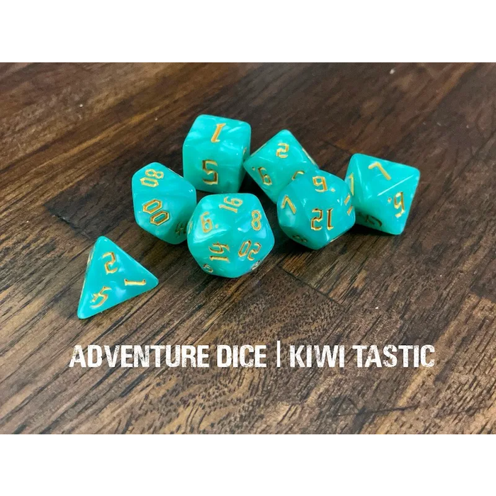 Adventure Dice 7-Piece RPG Dice Set: Fruit Themed