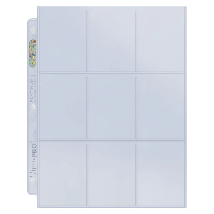 Ultra Pro 9-Pocket Pages - 100/pk - Clear (Platinum Series)