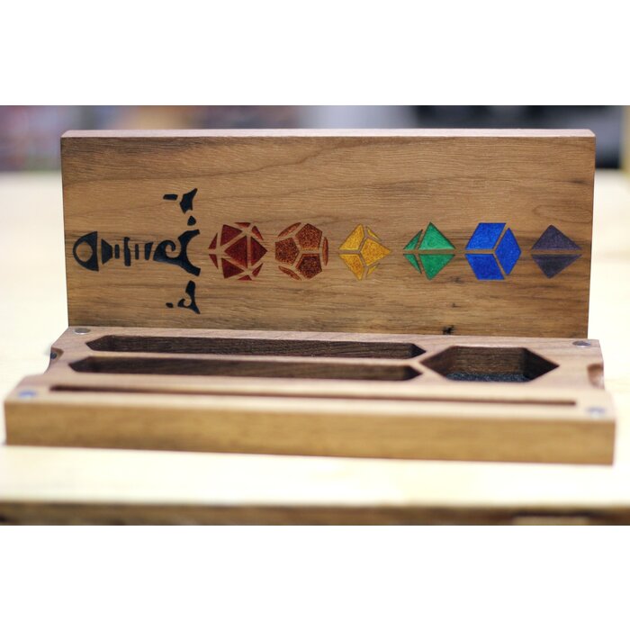 Folk Wood Wooden Dice Vault - Hero
