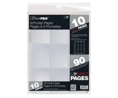 Ultra Pro 9-Pocket Pages - 10/pk - Toploading - Clear