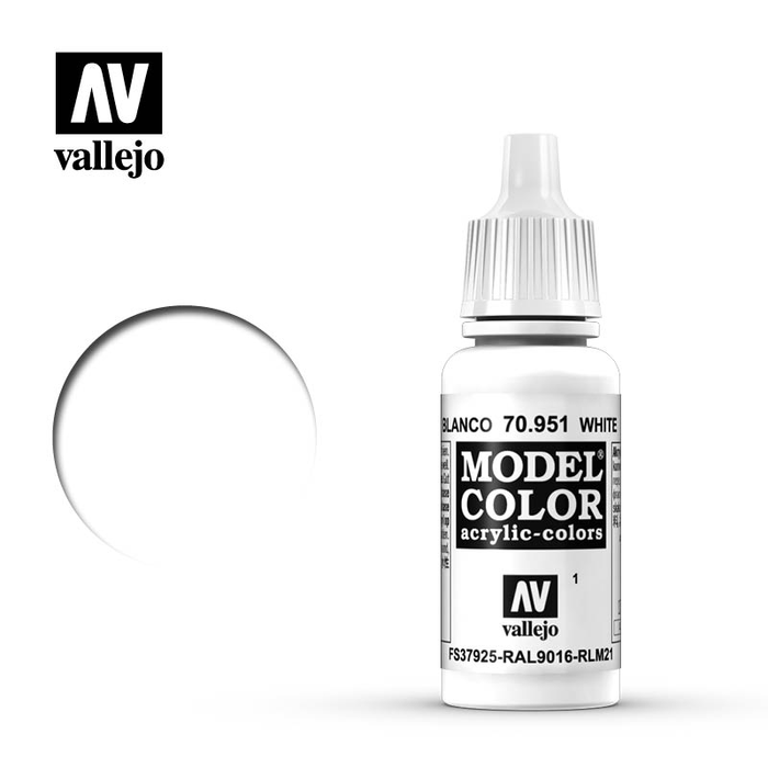 Vallejo Vallejo Model Color Acrylic Paint White 17mL