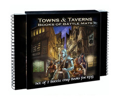 Loke Battle Mats Book of Battle Mats - Towns and Taverns