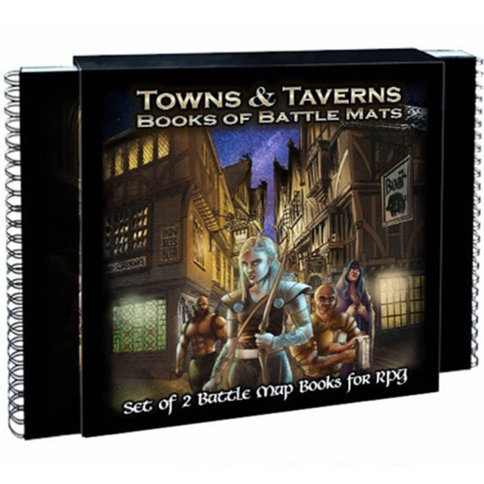 Loke Battle Mats Book of Battle Mats - Towns and Taverns