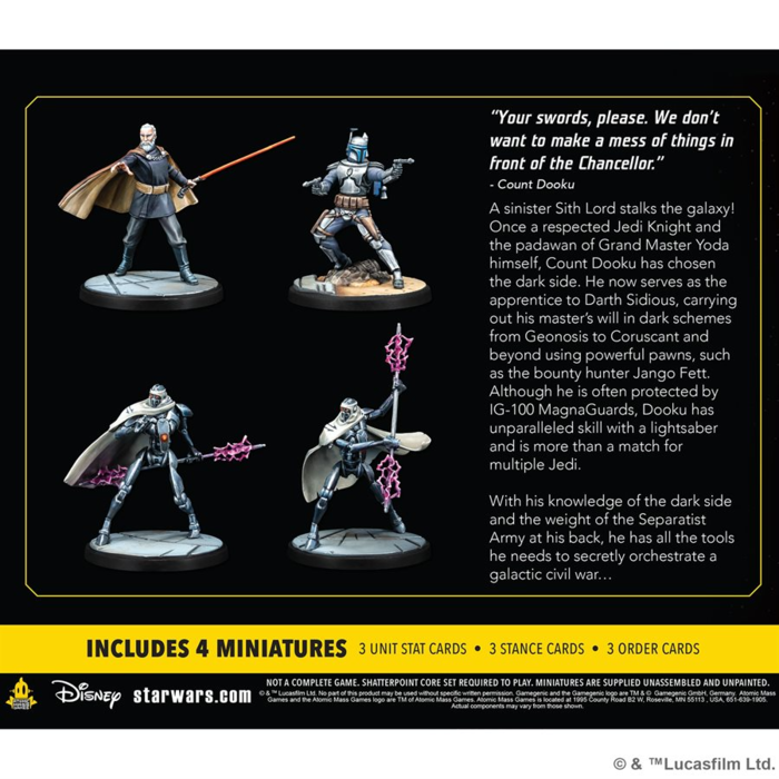 Atomic Mass Games Star Wars - Shatterpoint: Twice the Pride: Count Dooku Squad Pack