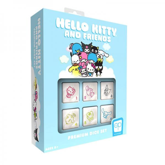 The OP 6-Piece Dice Set: Hello Kitty & Friends