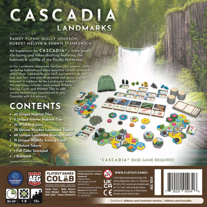 AEG Alderac Entertainment Group Cascadia: Landmarks Expansion